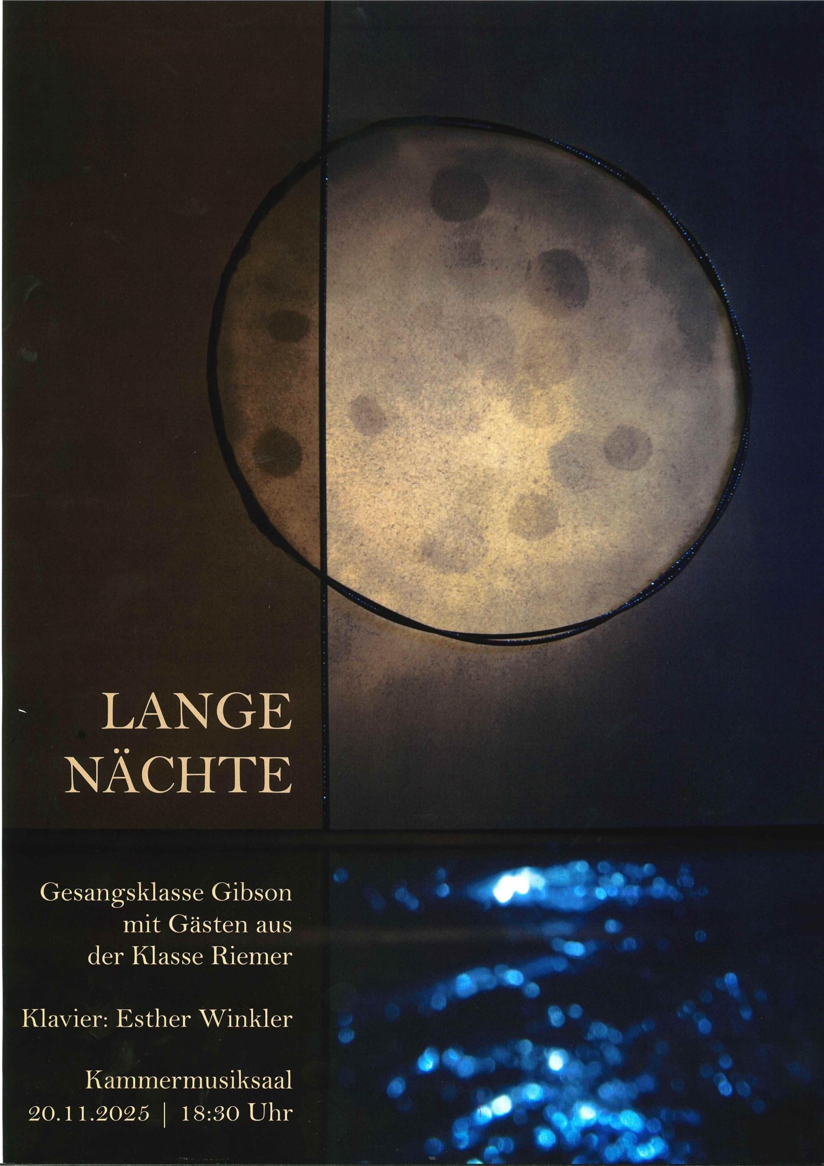 Mond und Wasser; Informationen wie im Text beschrieben
