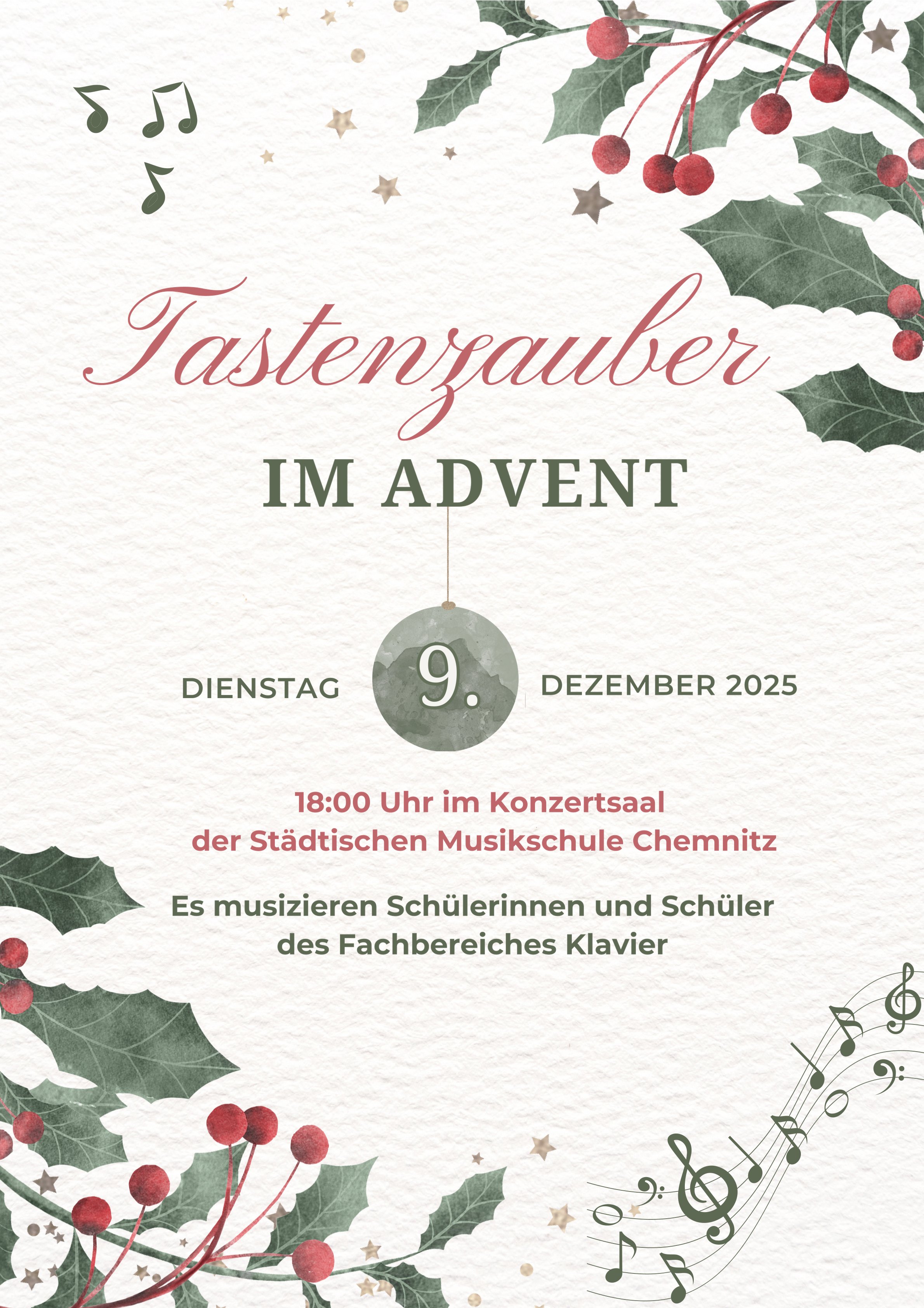 Tastenzauber im Advent.