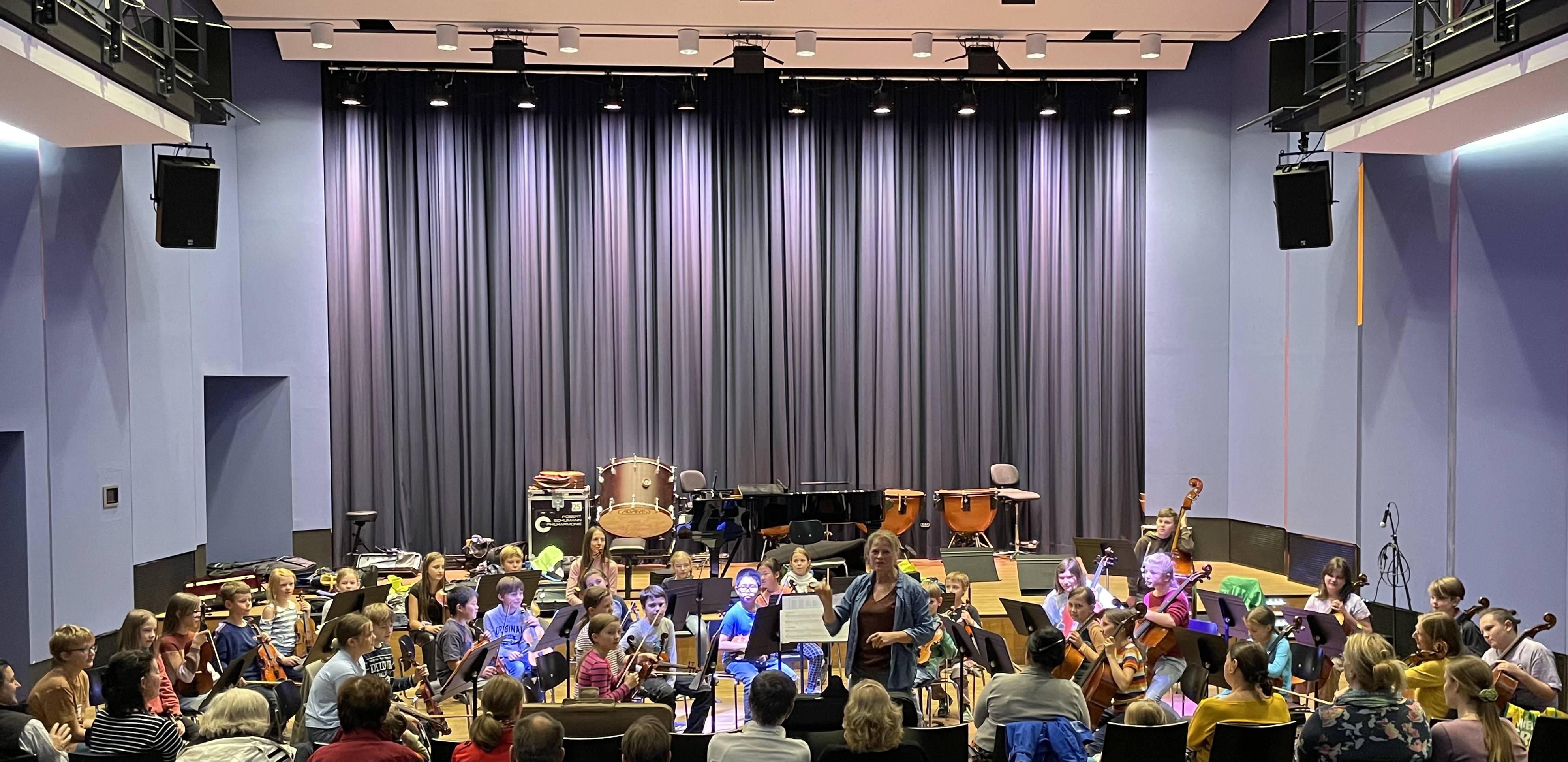 Das Flitzebogenorchester spielt im Konzertsaal